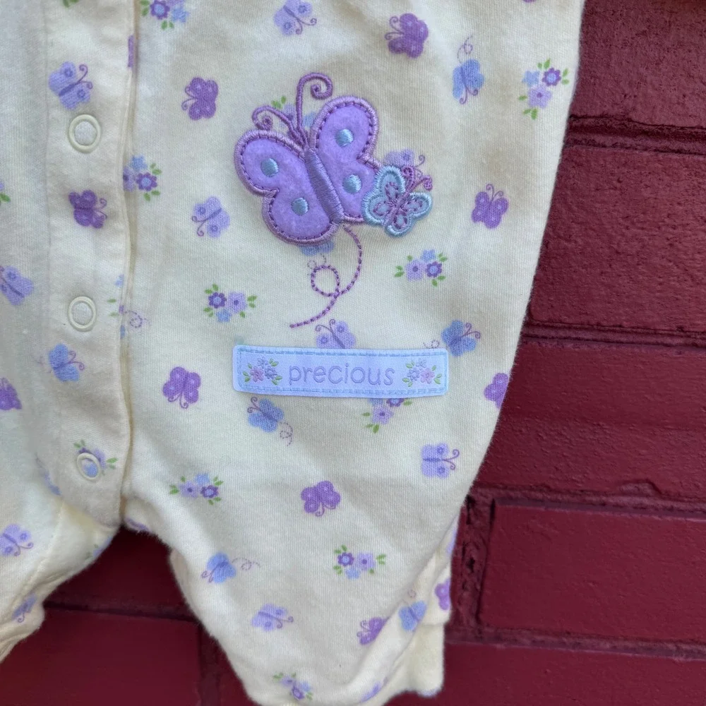 Child of Mine Carter's Baby Girl Newborn Precious Butterfly‎ Pajamas Romper